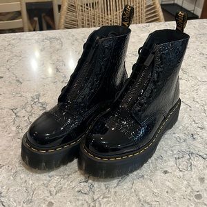 Dr. Martens Glossy Black Lace Up Boots